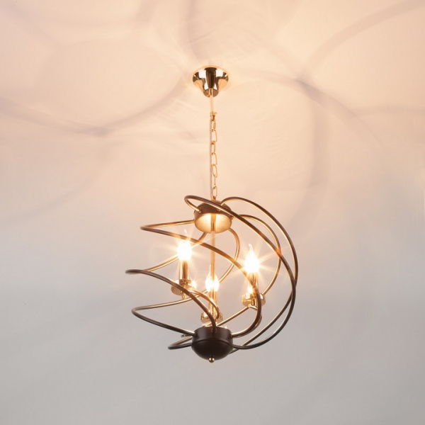 Подвесная люстра в стиле лофт 60105/3 черный Eurosvet Sorrel