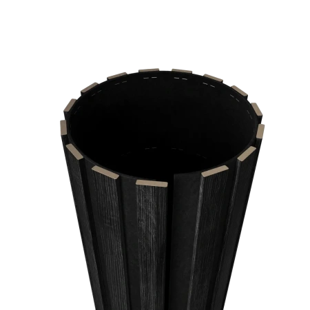 Акустическая панель FLEX Дуб Графит 2750×600 мм рейка 25x6 мм