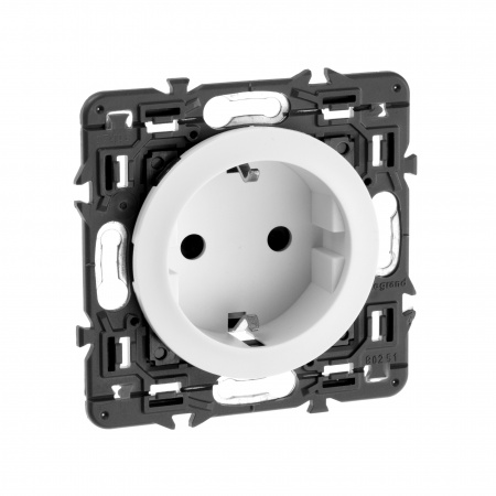 Legrand Celiane Бел Накладка розетки с/з, для винт и безвинт зажимов (мех 67153, 67161)