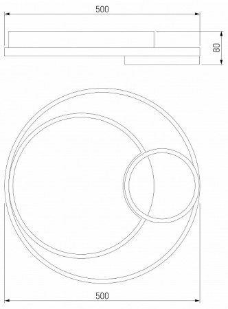 Потолочный светодиодный светильник с регулировкой яркости и цветовой температуры 90254/1 черный Eurosvet Jeremy