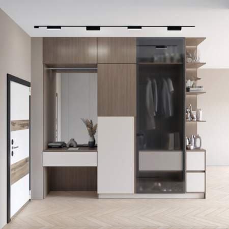 DK5333-BK Светильник для трека Air, серия Linear 4000 со светодиодом, L230*W26*H60мм, 48V DC, 9W, RA?90, 120°, 4000K, IP20, черный, алюминий