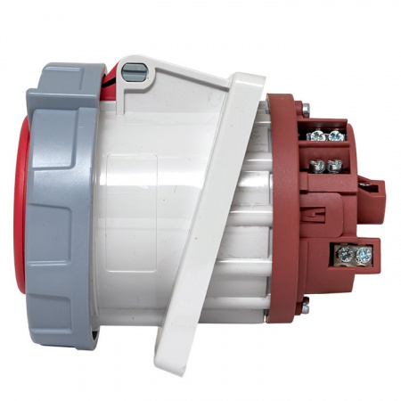 EKF PROxima Розетка стационарная внутренняя угловая 4342 3Р+РЕ 63А 380В IP67