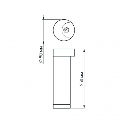 Уличный светодиодный светильник Arlight LGD-Path-Round90-H250B-7W Warm White 020347