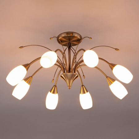 Потолочная люстра 30280/8 античная бронза Eurosvet Ginevra