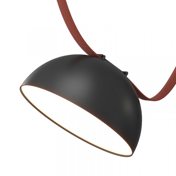 DK5660-BK Cветильник для трека-ремня Belty Smart, серия Flow со светодиодом, D220*H117мм, 48V DC, 24W, RA90, 120°, 3000-5700K, IP20, черный, алюминий