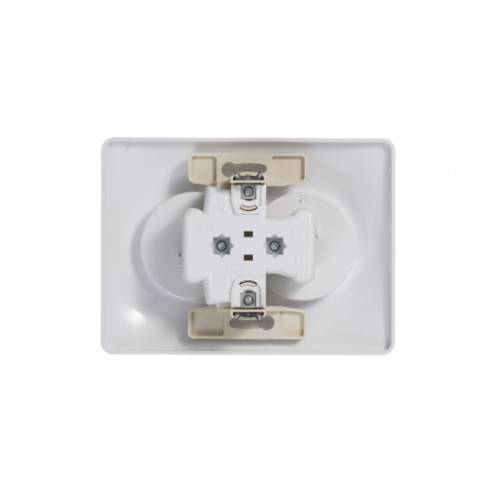 SE Glossa Бел Розетка 2-я б/з (в сборе с рамкой)