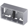 Legrand INSPIRIA Алюминий Коробка накладного монтажа - 2 поста