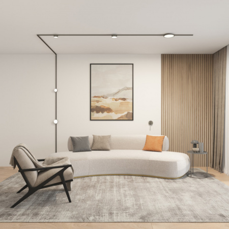 DK5072-DN Бра SHINE WALL со светодиодом, D104*H68, IP20, 3000К, 3W, RA?90, темный никель, алюминий