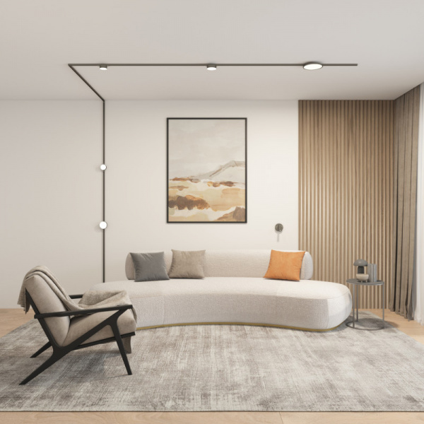 DK5072-DN Бра SHINE WALL со светодиодом, D104*H68, IP20, 3000К, 3W, RA?90, темный никель, алюминий