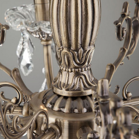 Люстра с хрусталем 3281/5 античная бронза Eurosvet Elisha Люстра с хрусталем 3281/5 античная бронза Eurosvet Elisha