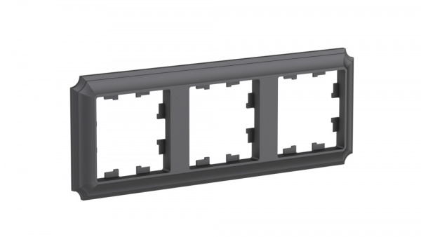 Systeme Electric AtlasDesign Antique Базальт Рамка 3-ая, универсальная