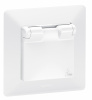 Legrand Valena LIFE DIY Белая Розетка 1-ая с/з с защитными шторками, с крышкой (IP44)