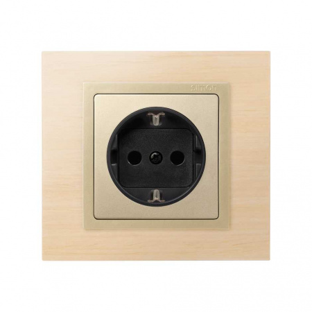 Simon 82 Шампань Накладка розетки 1-ая с/з