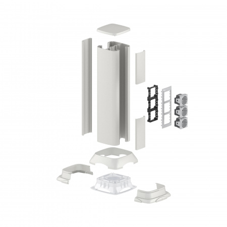 DKC Алюминиевая колонна 0.5 м, цвет светло-серебристый металлик