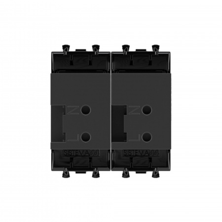 DKC Avanti Черный квадрат Зарядное устройство USB 2.1А 2 модуля