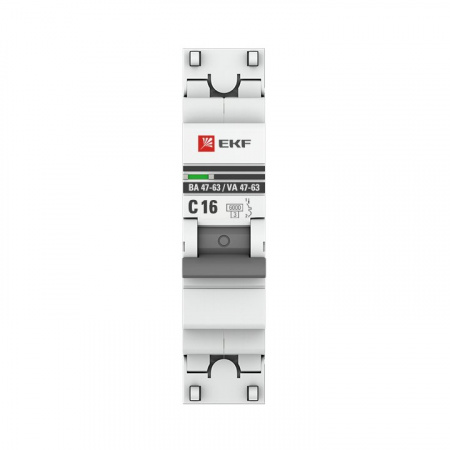 EKF PROxima ВА 47-63 Автоматический выключатель  (С) 1P 16А 6кА