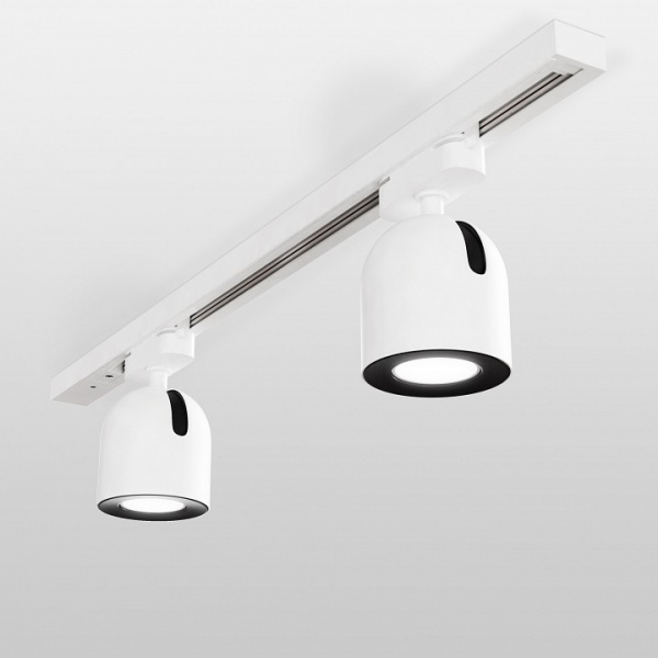 Трековый светильник для однофазного шинопровода Ogma GU10 белый MRL 1005 Elektrostandard Ogma a047371