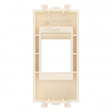 DKC Avanti Адаптер без шторки для Keystone Ванильная дымка", 1 модуль