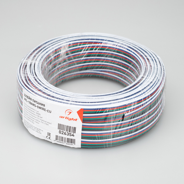 Arlight Шлейф питания ARL-18AWG-5Wire-CU