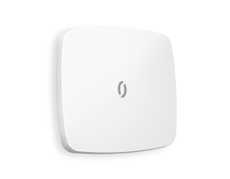 Лицевая панель OMEGA (Белый матовый) для 1-кл  выключателей с подсветкой QUANT OP1220