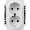 Legrand Valena LIFE DIY Бел Розетка 2-ая с/з с защитными шторками, безвинт.зажим
