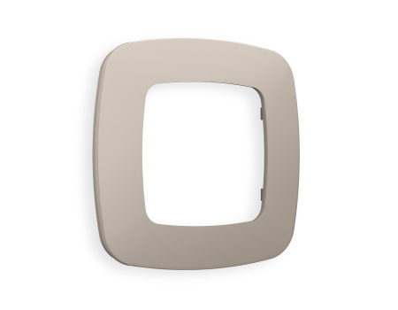 Рамка OMEGA Ecta (Серо-бежевый матовый) 1-ая OF140361