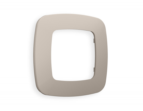 Рамка OMEGA Ecta (Серо-бежевый матовый) 1-ая OF140361