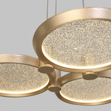 Подвесной светодиодный светильник 90034/3 золото Eurosvet Crespella