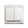 SE Этюд Бел Выключатель 2-клавишный с подсветкой