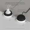 DK3055-BK Встраиваемый светильник, IP 20, 10 Вт, GU5.3, LED, черный, пластик