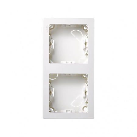 Simon 73 loft Белая Рамка 2-ая вертикальная 75х146 мм