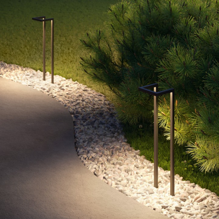 Светильник садово-парковый Stels 13W 4000K черный 35180/S Elektrostandard Stels a067901