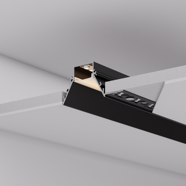 Arlight Профиль COMFORT21-V-FANTOM-2000 BLACK (Алюминий)