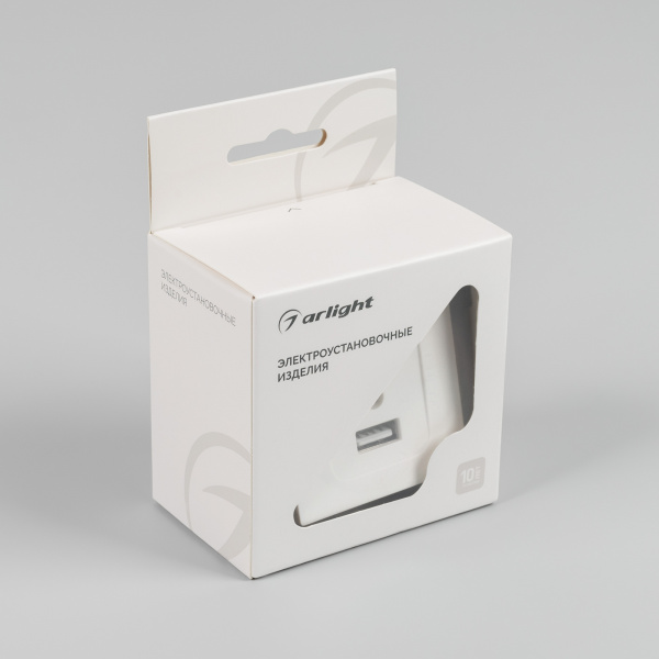 Arlight Механизм USB розетки SCT-MUAC-PL-WH-V (5V, 3A, QC4) (-)