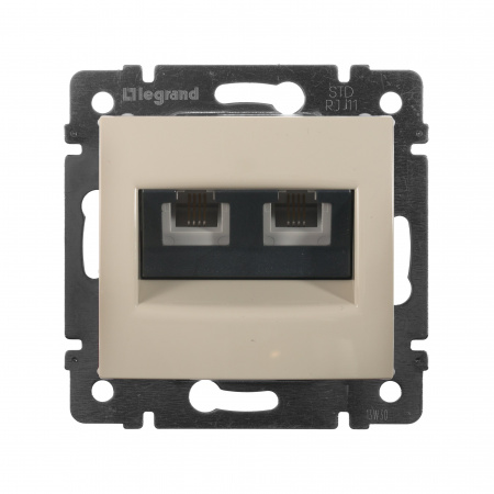 Legrand Valena Крем Розетка ТЛФ 2-ая