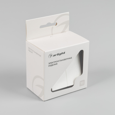 Arlight Механизм выключателя двухклавишный самовозвратный SWT-MKR2-PL-WH-V (250V, 10A) (-)