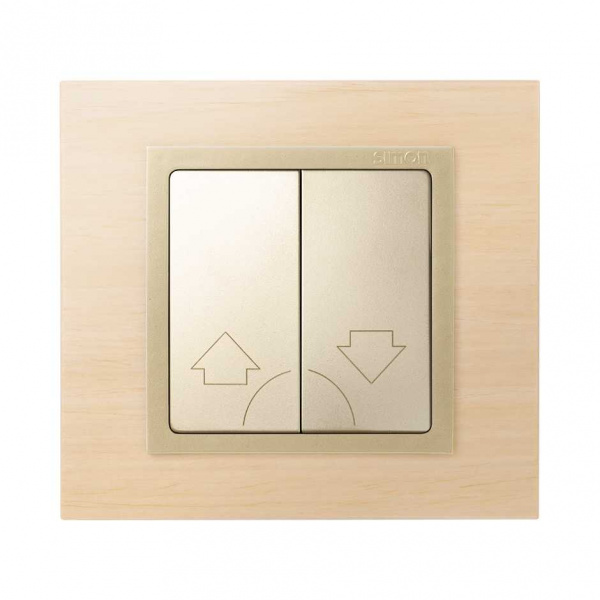 Simon 82 Шампань Кнопка жалюзийная 2-ая