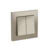 Systeme Electric AtlasDesign Шампань Выключатель 2-клавишный, сх.5, 10АХ, в сборе, быстрозажим. клем.