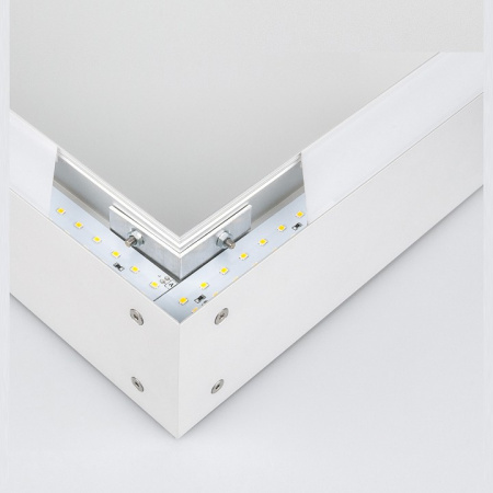 Линейный светодиодный накладной двусторонний светильник 103см 40Вт 6500K матовое серебро 101-100-40-103 Elektrostandard Grand a041470