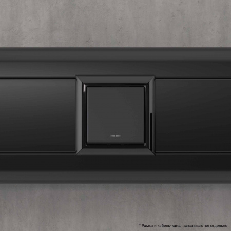 DKC Avanti Черный матовый Кнопка одноклавишная 2 модуля