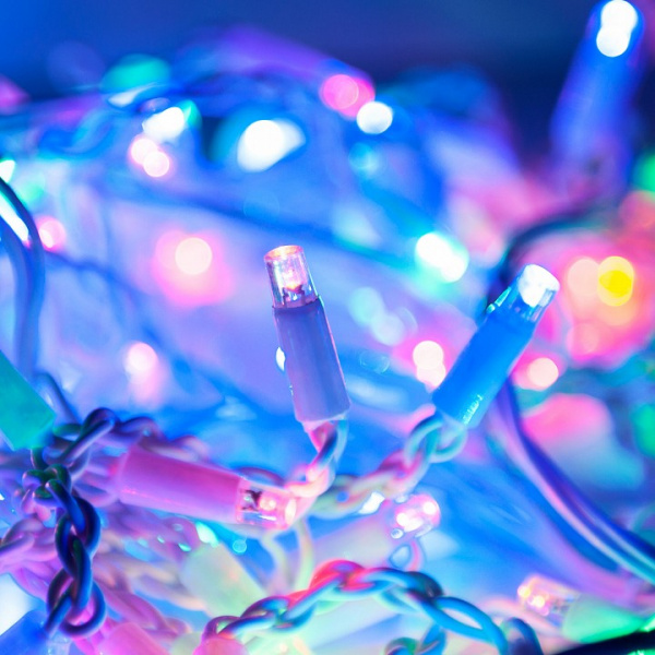 Гирлянда бахрома с мерцанием 3*0.6 М IP65 мульти 100-101 Eurosvet 100-101