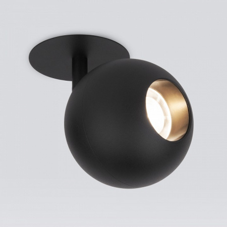 Встраиваемый светодиодный светильник черный 9926 LED Elektrostandard Ball a053738