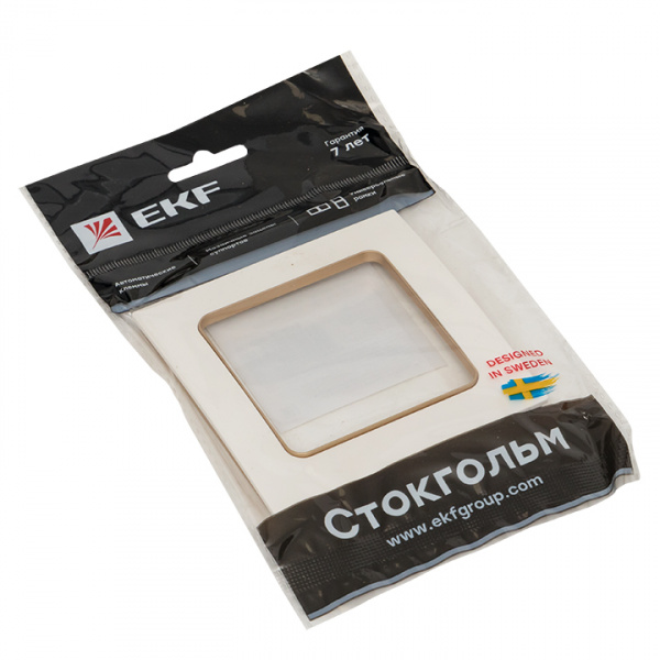 EKF PROxima Стокгольм Белый Линяя шампань Рамка 1-ая