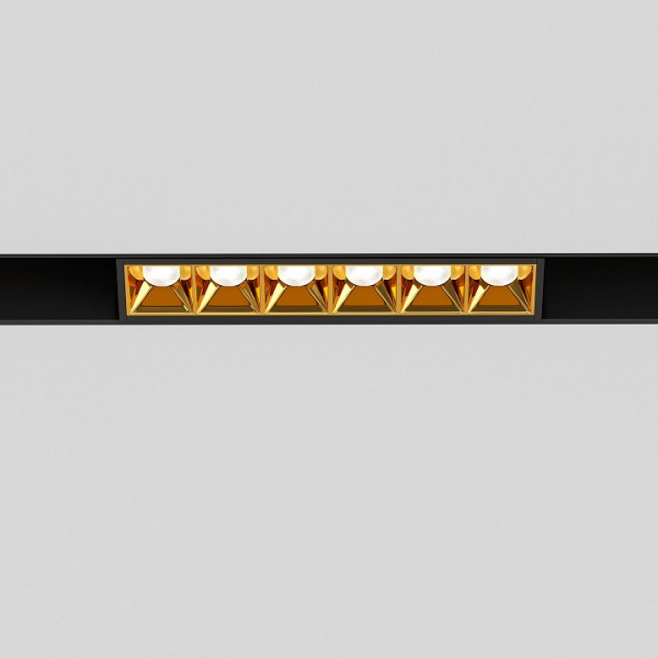 Slim Magnetic Трековый светильник 6W 4000K Artas (чёрный/золото) 85101/01 Elektrostandard Slim Magnetic a064528