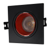 DK3071-BK+RD Встраиваемый светильник, IP 20, 10 Вт, GU5.3, LED, черный/красный, пластик