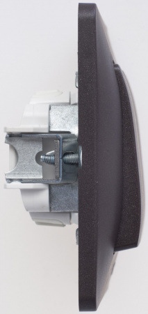 SE Glossa Шоколад Выключатель 2-клавишный, сх.5, 10АХ (в сборе)