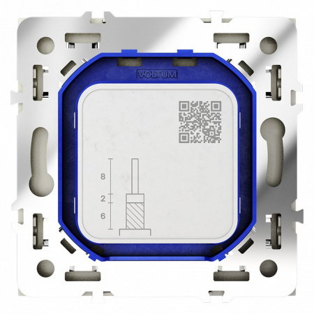 Розетка телевизионная встраиваемая VOLTUM S70 оконечная TV+SAT, (шелк)