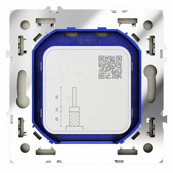 Розетка телевизионная встраиваемая VOLTUM S70 оконечная TV+SAT, (шелк) Розетка телевизионная встраиваемая VOLTUM S70 оконечная TV+SAT, (шелк)