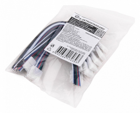 Коннектор для лент 5050+5050 24V 60Led 14,4W IP20 RGBW, 5050 24V 60Led 14,4W IP20 RGBW гибкий односторонний (10шт) a053705 Elektrostandard для светодиодных лент 12/24V a053705