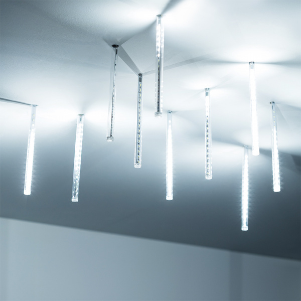 Arlight Светодиодная гирлянда ARD-ICEFALL-CLASSIC-D12-200-10PCS-CLEAR-32LED-LIVE WHITE (230V, 10.5W) (Ardecoled, IP65)